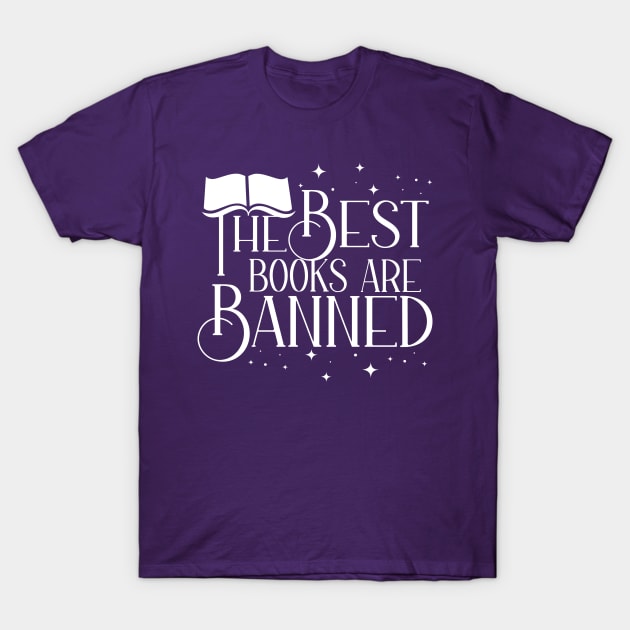 The Best Books Are Banned Book Ban Protest T-Shirt by ichewsyou